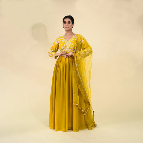 Vastrachowk  Yellow Peplum with divider