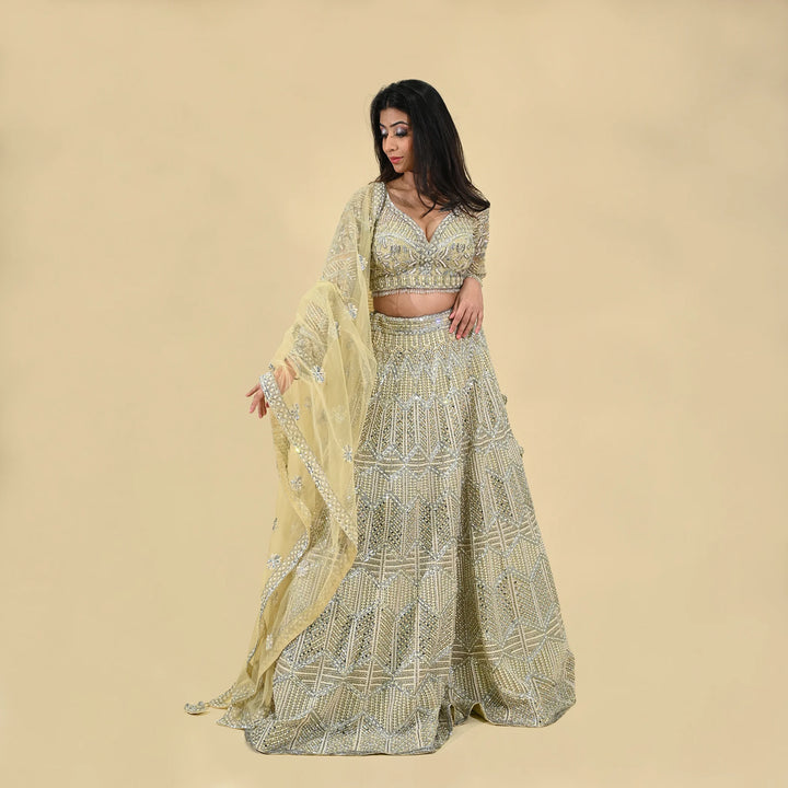 Vastrachowk designer engagement lehenga for women