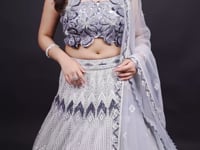 Vastrachowk Western Crop Top Lehenga Set - Ceremonial Chic