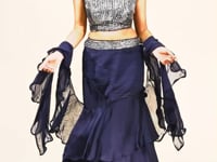 Vastrachowk Crop Top & Fish Cut Skirt Trendy Style