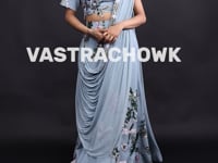 Vastrachowk Drape Style Lehenga for Weddings and Parties