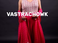 Halter Neck Anarkali Suit- Vastrachowk