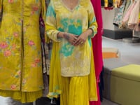 Printed sharara suit- Vastrachowk