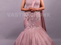 Elegant Straight Fit Mermaid Style Gown- Vastrachowk