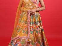 Stylish Traditional Printed Lehenga- Vastrachowk