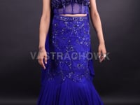 Trendy Western Crop Top Mermaid Style Lehenga- Vastrachowk