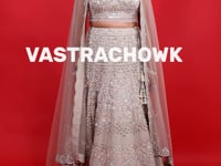 Ceremonial Indo Western Crop Top Lehenga for Elegant- Vastrachowk