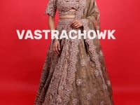 Traditional Ceremonial Indo-Western Crop Top Lehenga for Women- Vastrachowk